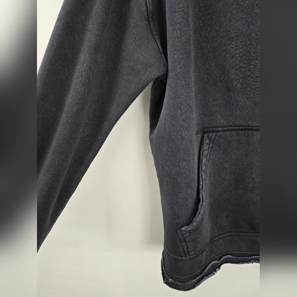 Free People We The Free Zuma Hooded Sweatshirt Top. Black. Size Large. - Picture 5 of 10